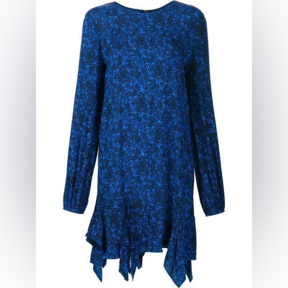 Thomas Wilde Luster Dress Feather Print